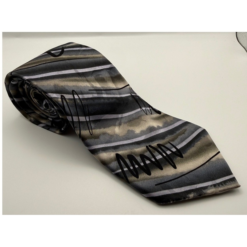 J. Garcia Mens Silk Tie Chicken and Cat Limited Edition Collection 47-2505